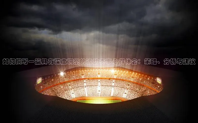 如何撰写一篇具有深度洞察的运动赛事心得体会：策略、分析与建议